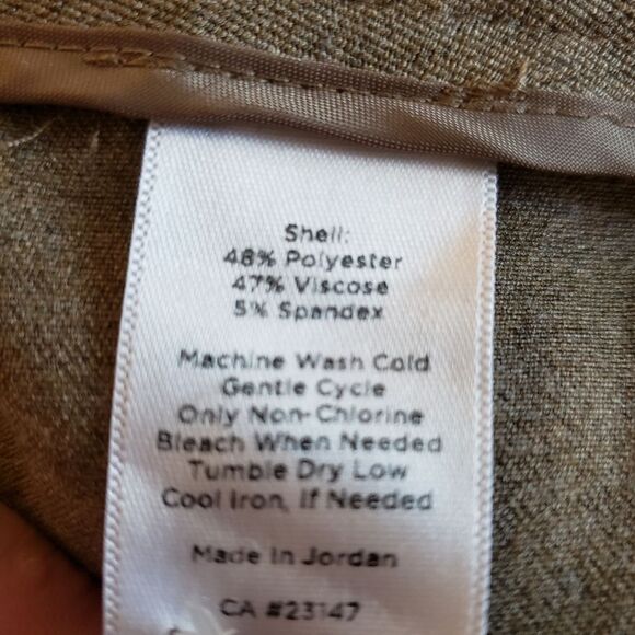 Talbots Tan Straight Leg Trousers Sz 22W - Picture 4 of 4